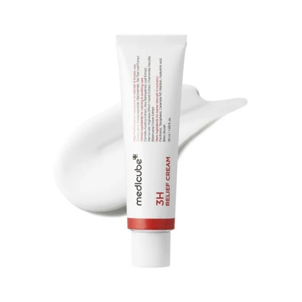 کرم-ترمیم-کننده-و-احیا-پوست-3-ساعته-مدی-کیوب-MEDICUBE-3H-Daily-Relief-Cream-600x600